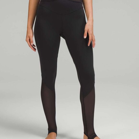 Lululemon Nulu and Crisscross Mesh Stirrup Tight Black - Picture 2 of 10